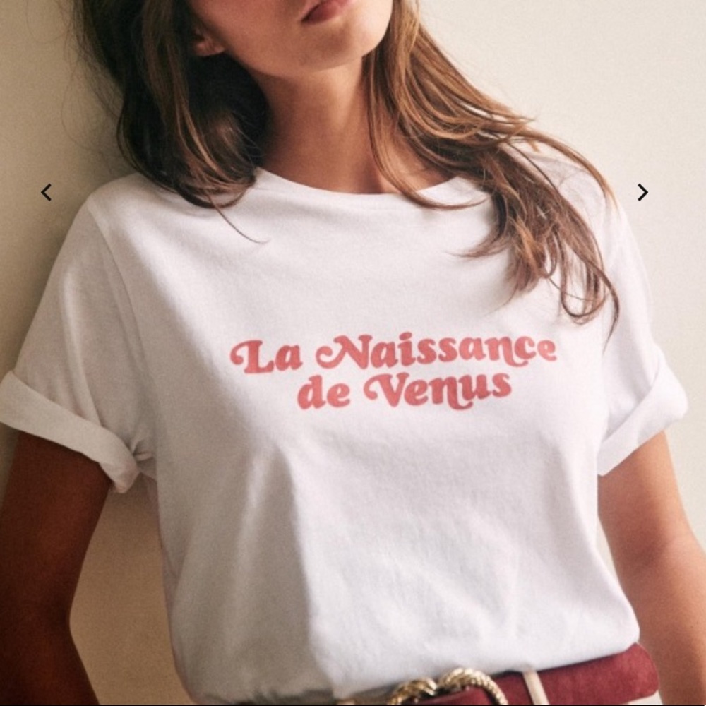 Unworn Sezane La Naissance de Venus Tee